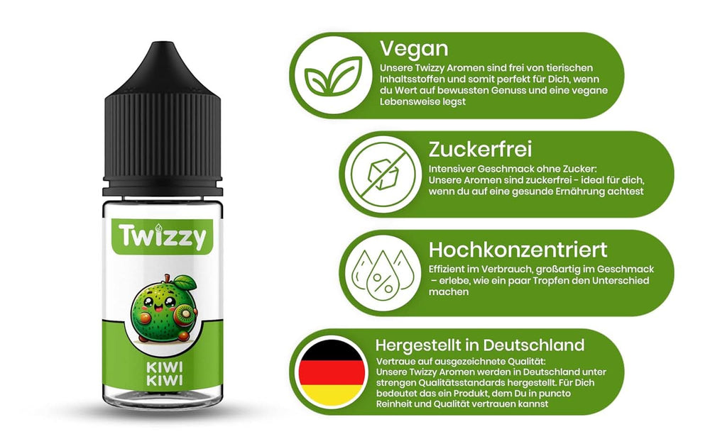 Arôme concentré Kiwi Twizzy, 30 ml Arômes Naty Shop
