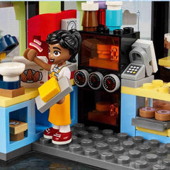 LEGO Friends Heartlake City Café, jouet pour enfants, boulangerie jouet, idée cadeau pour filles et garçons à partir de 6 ans, lot de 3 figurines de jeu et figurine de chien 42618 Jeux de construction Besuche den LEGO-Store