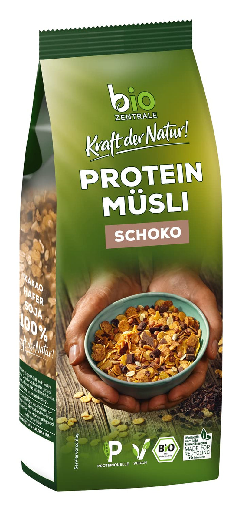 Muesli pure protéine Biozentrale - 375g - Bio au miel - Comme céréales du petit déjeuner ou comme collation