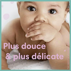 Lingettes Pampers Sensitive pour bébé, 624 lingettes (12 x 52), non parfumées, pour un nettoyage doux et doux (paquet de 2)