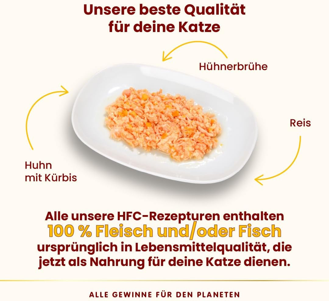 Almo Nature HFC Hrană umedă naturală pentru pisici - Rețete asortate cu pui - 6 x 70g