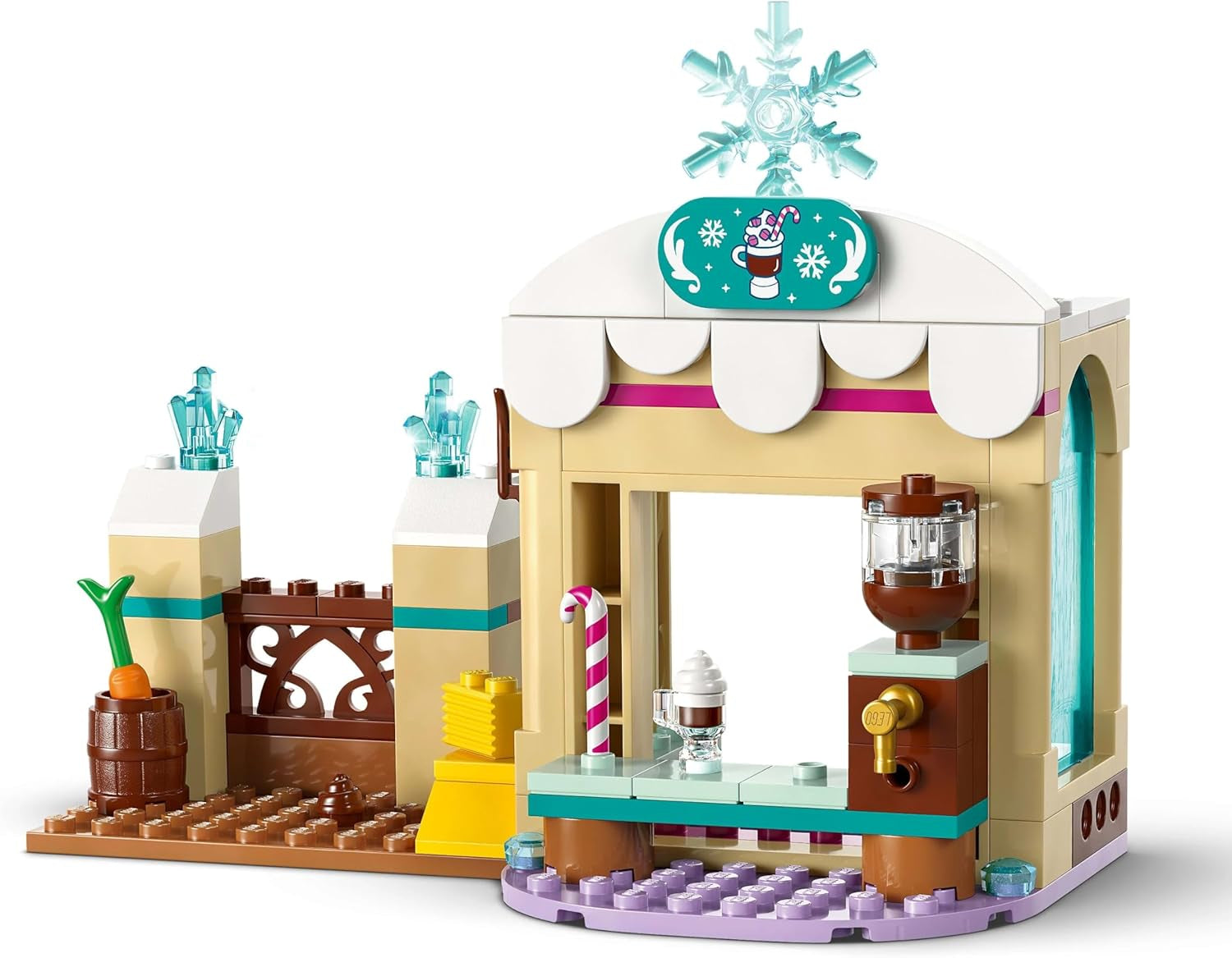 LEGO Ç€ Disney La Reine des neiges : l'aventure en traîneau d'Anna, jouet de construction et coffret de jeu fantastique, support en chocolat avec mini-poupées Anna, Kristoff, Olaf et Sven, jouet princesse pour filles à partir de 4 ans 43256 Ensembles de construction Besuche den LEGO-Store