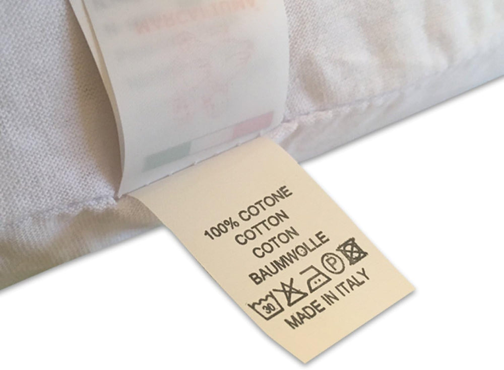 Oreiller en latex naturel Modèle Double Wave - Oreiller en latex perforé Ultra respirant Récupération naturelle et saine - Confort maximal Ergonomique Antibactérien - 100% Made in Italy Oreillers standards Naty Shop