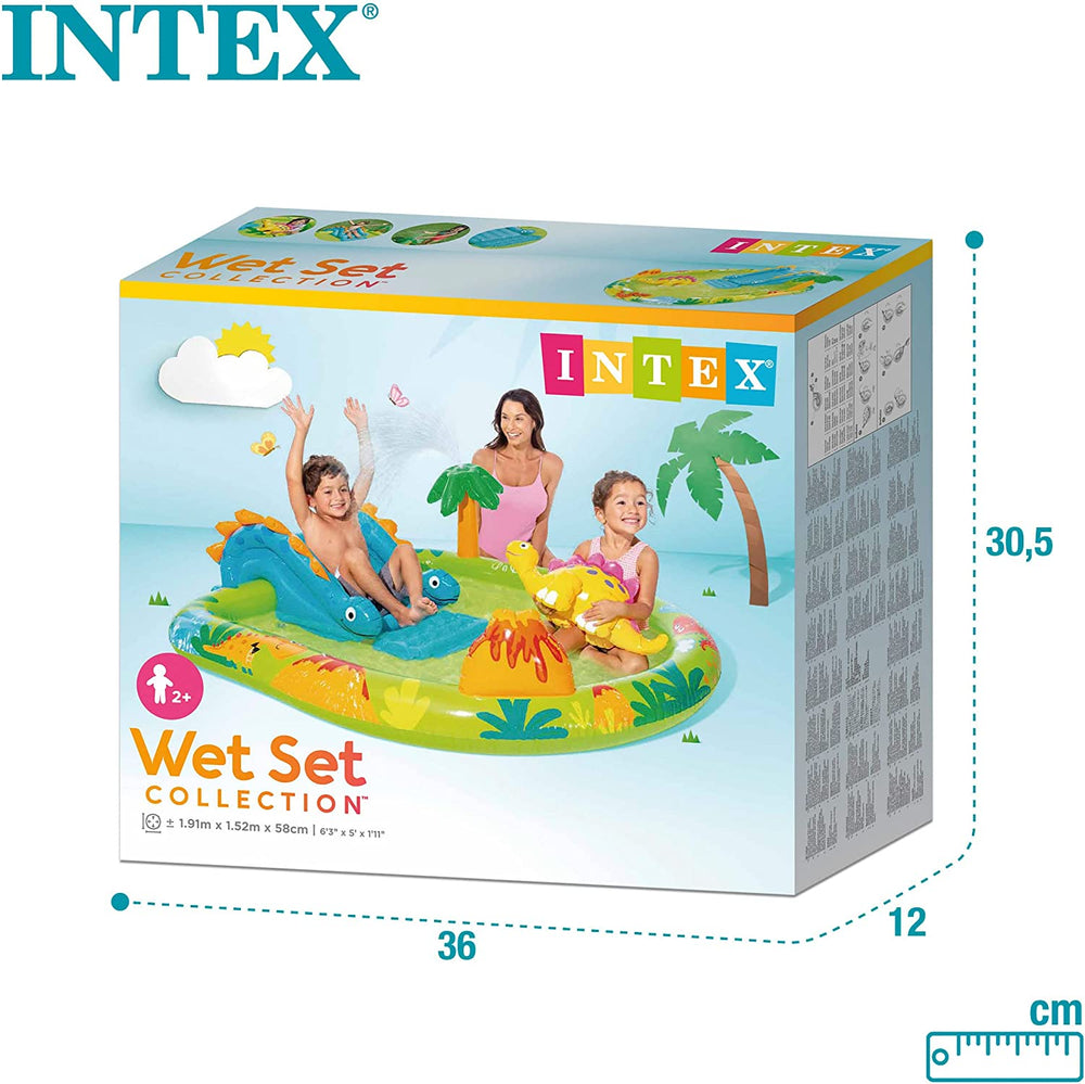 Aire de jeux gonflable Intex 57166NP avec petits dinosaures, multicolore