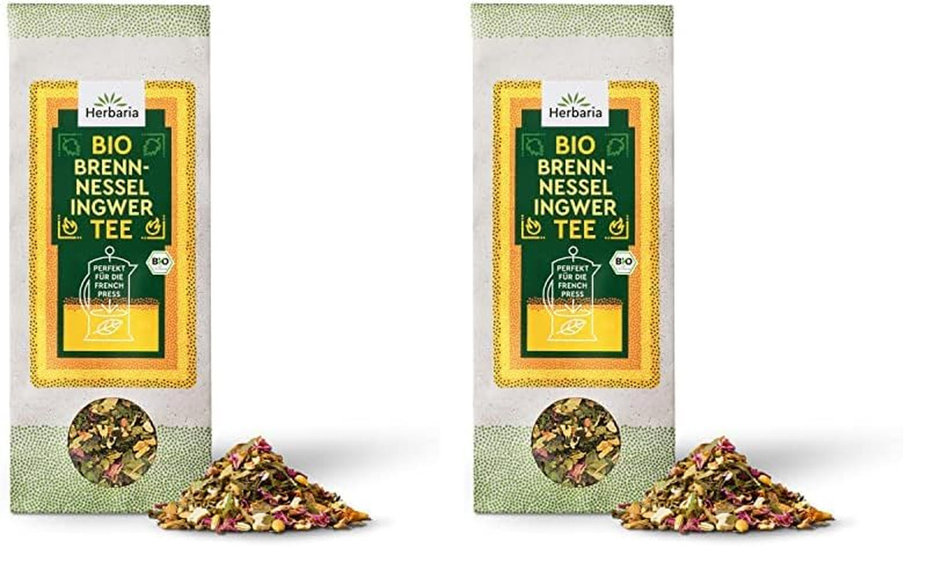 Amestec de ceai Herbaria trandafir-mentă bio 20 g - ceai din plante 100% bio - gust natural seducător și floral & numai ingrediente naturale - produs climatic neutru & ambalaj fără plastic