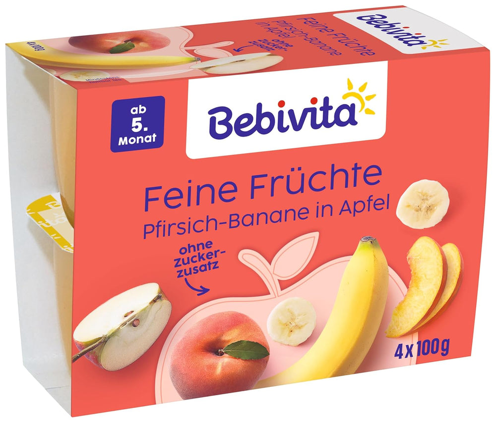 Pfirsich-Bananes à Apfel, 6er Pack (6 x 4 x 100 g)