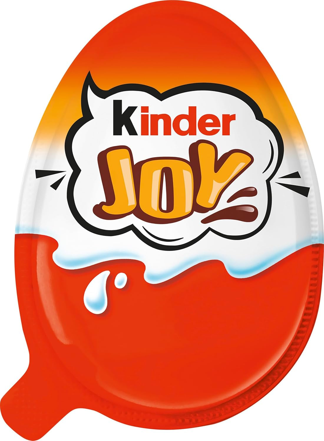 Kinder Joy pack de 2 - Une moitié avec une délicieuse crème de lait et de cacao et des boules croquantes, et l'autre moitié avec une belle surprise - Chocolat de Pâques, bonbons de Pâques - Cadeau de Pâques - 40g