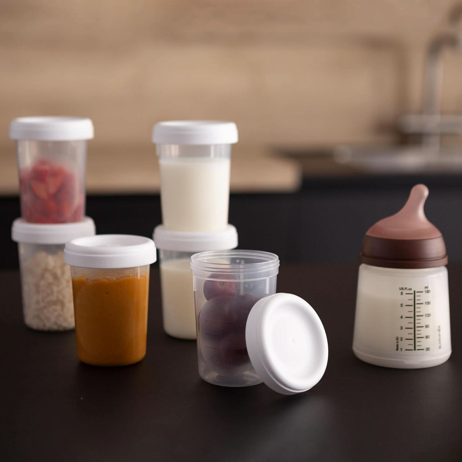 Boîtes de conservation alimentaire, Suavinex, 10 pièces Accessoires d'alimentation et d'allaitement Bebe Naty Shop