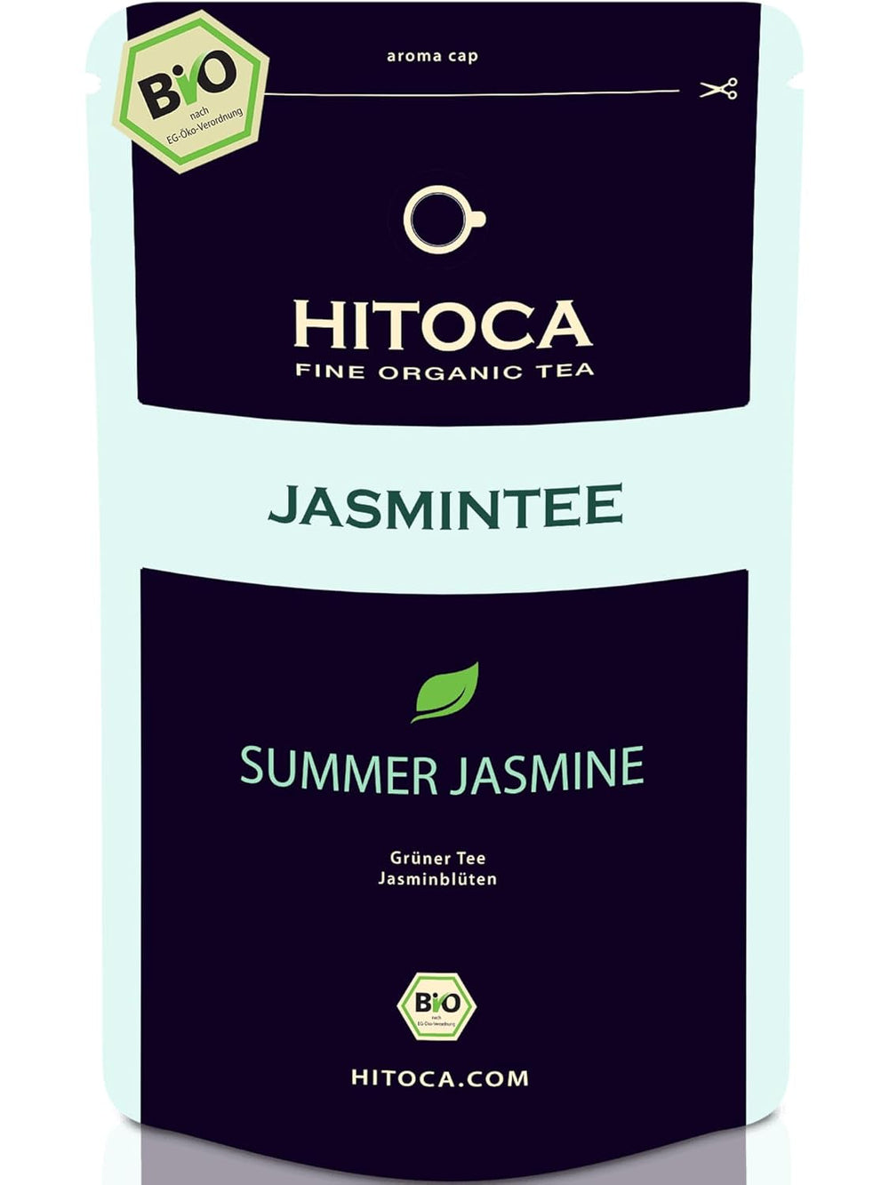 HITOCA® Ceai organic de ghimbir și lămâie - Ceai verde răcoritor în frunze de ceai cu ghimbir și lămâie