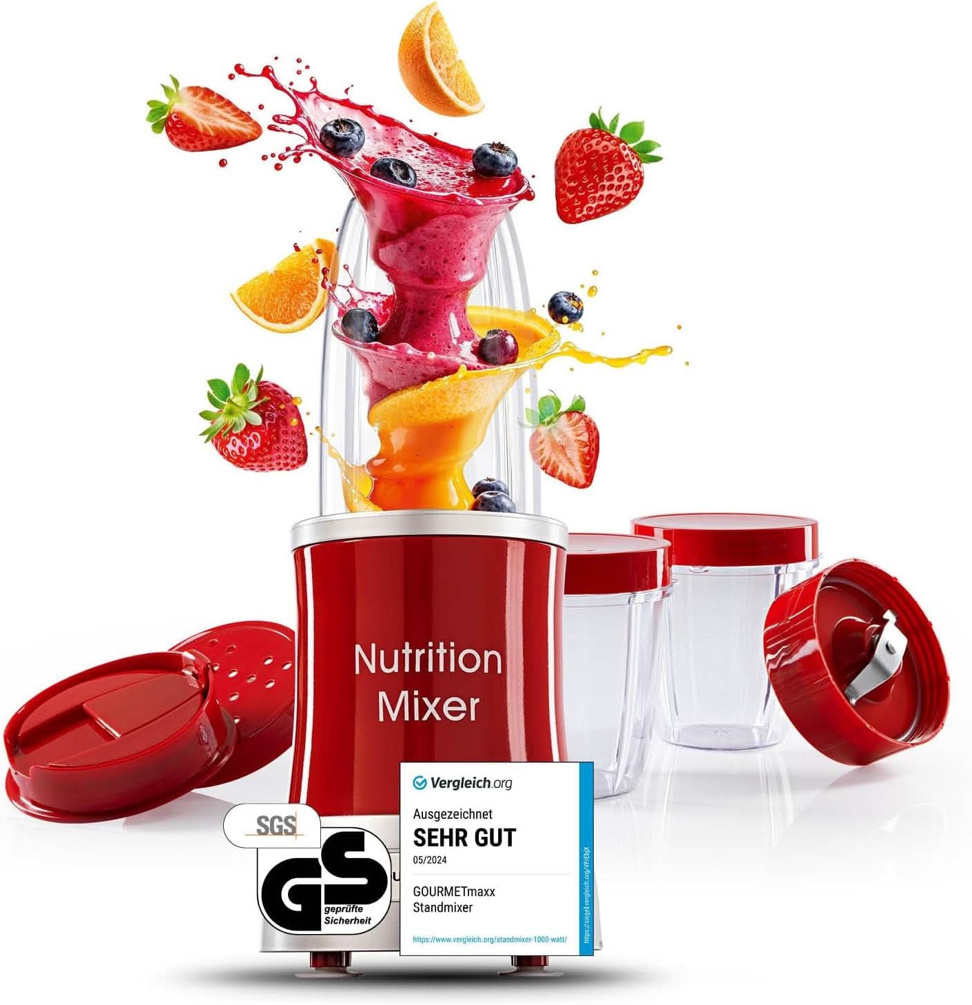 Gourmetmaxx Mr Magic Blender, Smoothie Maker cu pachet de accesorii Xxl Naty Shop