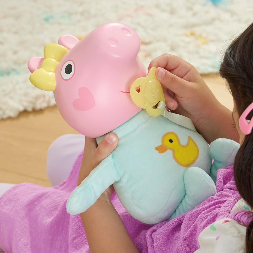 Poupée interactive Peppa Pig Evie 28 cm avec 20 sons et de nombreuses fonctions, ensemble de jouets pour enfants à partir de 3 ans
