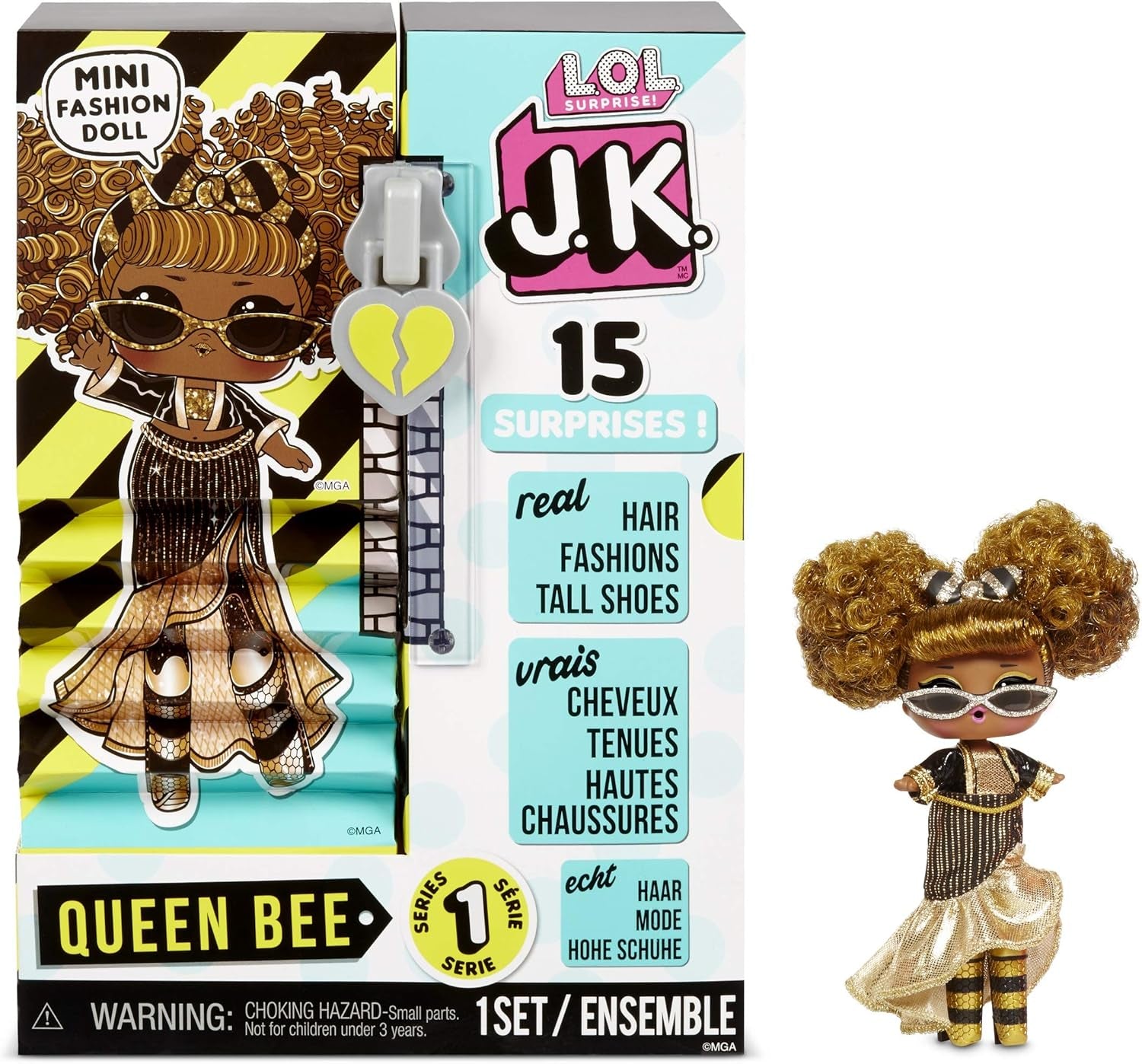 LOL Surprise JK Mini-Modepuppe - 15 Surprises, Vêtements et Accessoires - Ab 6 Jahren - Sammlerstück - Diva