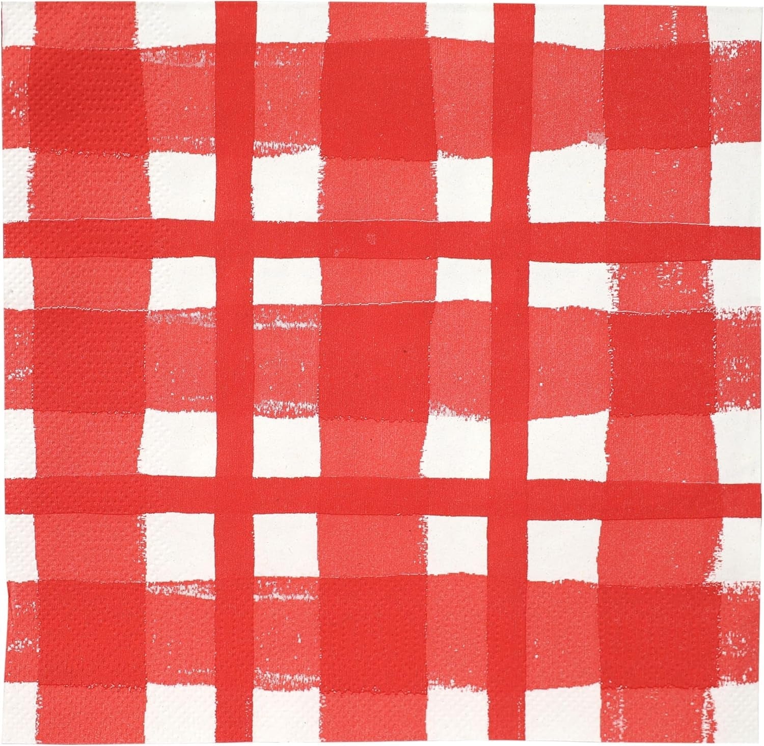 Talking Tables 20 X Serviettes jetables en papier recyclé à carreaux vichy jaunes pour pique-niques et dîners d'été en plein air, respectueuses de l'environnement pour les fêtes d'anniversaire, Pâques, mariages, barbecues, 3 épaisseurs 33 cm