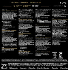 L'OR Espresso Capsules de café Onyx | Intensité 12 | 200 capsules Nespresso compatibles (R)* - Exclusivité Amazon