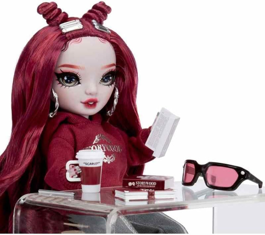 Rainbow High Shadow High Series 3 - Scarlett Rose - Poupée mannequin marron - Tenue tendance et plus de 10 accessoires de jeu colorés - Idéal pour les 4-12 ans et les collectionneurs