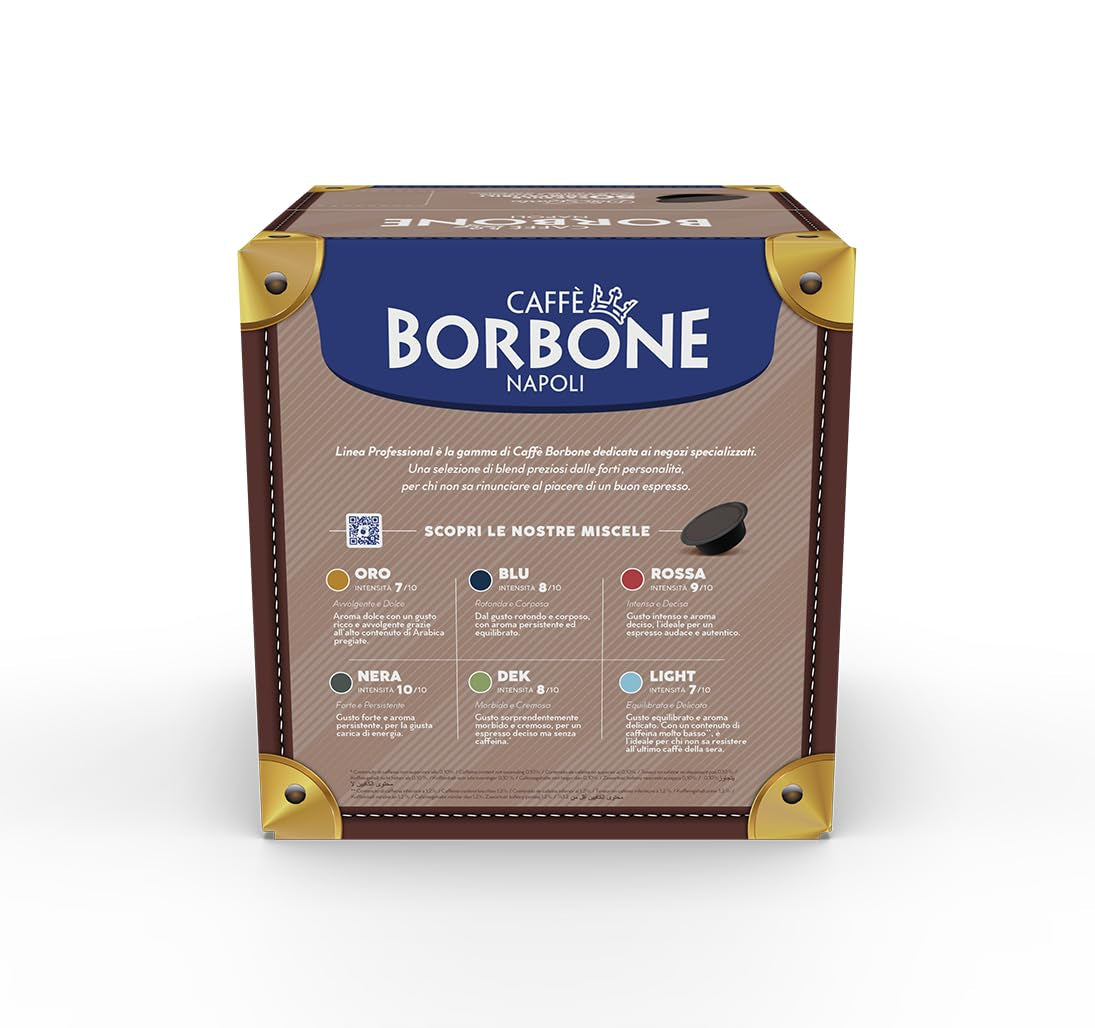 Caffè Borbone Don Carlo Blaue Blend - 50 Kapseln - Compatible avec Lavazza®* A Modo Mio®* Haushalts-Espressomaschinen