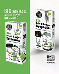 Fettuccine Konjac Shirataki Bio 80g - Faible en calories et en glucides, sans gluten, faible en glucides, adapté aux régimes céto, avec farine de tapioca