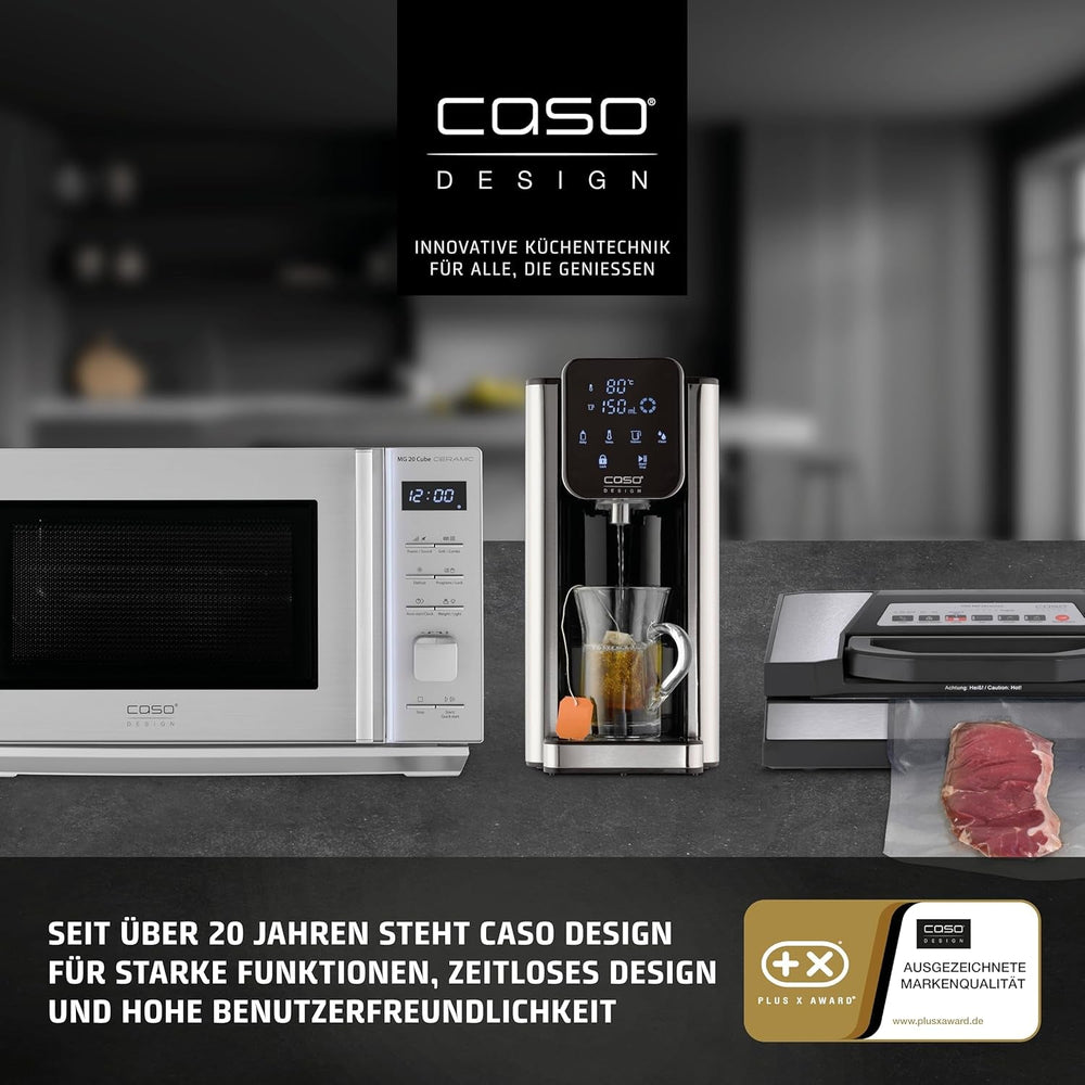 CASO EspressoGourmet Crema - Machine à expresso porte-filtre avec mousseur à lait, expresso, cappuccino, porte-filtre en acier inoxydable, pompe ULKA 20 bars, machine à café, café moulu, capsules ESE