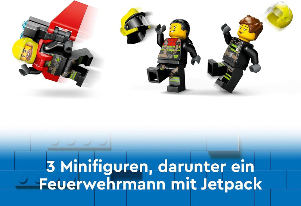 Avion de lutte contre les incendies LEGO City, ensemble de pompiers pour enfants, jeu de construction avec 3 figurines de pompiers et décoration de feu, excellente idée de cadeau pour les garçons et les filles à partir de 6 ans 60413 Jeux de construction Besuche den LEGO-Store