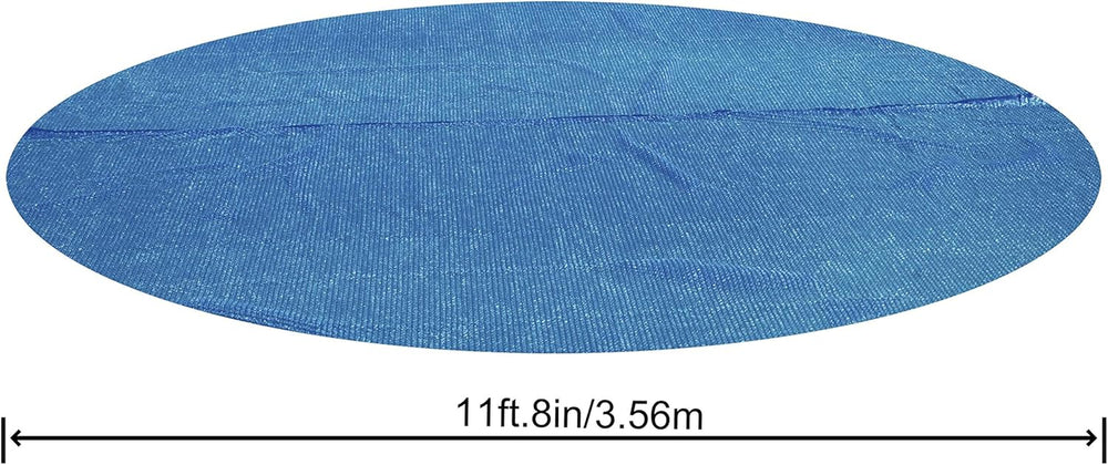 Bestway Flowclear Couverture Solaire pour Piscine, Ø 356 cm, pour Piscines Hors Sol Rondes de 366 cm et 396 cm, Bleu, 58242