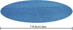 Bestway Flowclear Couverture Solaire pour Piscine, Ø 356 cm, pour Piscines Hors Sol Rondes de 366 cm et 396 cm, Bleu, 58242