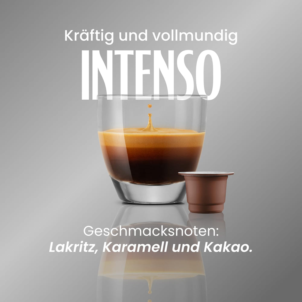 Caffè Vergnano 1882 - Èspresso Kompostierbare Kaffeekapseln , Compatible Avec Nespresso, Intenso (Intenso) - Packung Enthält 100 Kapseln