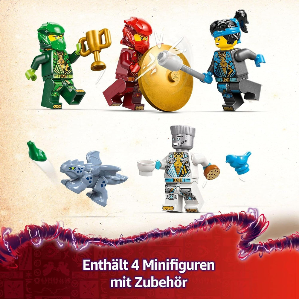 LEGO NINJAGO Spinjitzu Ninja Temple - Playset avec 4 figurines et 1 figurine de dragon - Jeu de construction - Cadeau de Noël ou d'anniversaire pour garçons et filles à partir de 4 ans 71831 Jeux de construction Besuche den LEGO-Store
