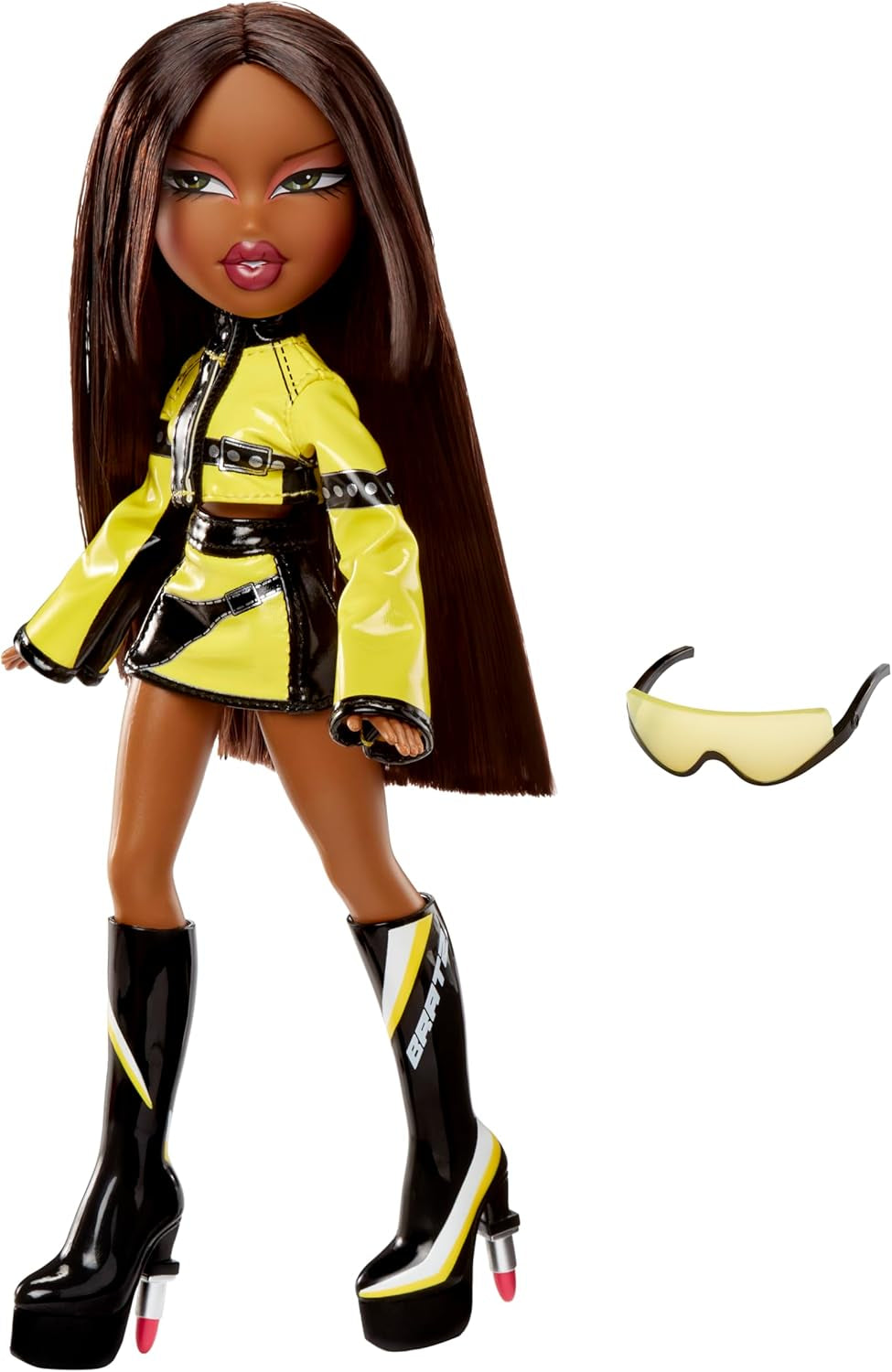 Bratz Scorchin' Sasha - Enthält 1 Modepuppe mit Outfit und Zubehör, Motorsport-Inspirierte Puppen, Niedliches Spielzeug für Mädchen