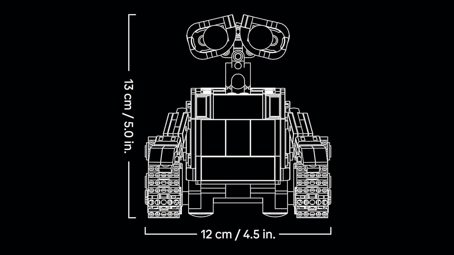 LEGO ǀ Disney et Pixar WALL-E et EVE - Modellbau für Erwachsene - aus Steinen gebaute Roboter mit M-O & Hal Figuren - DIY Deko - Sammlerstück & Geschenk for Fans - 43279