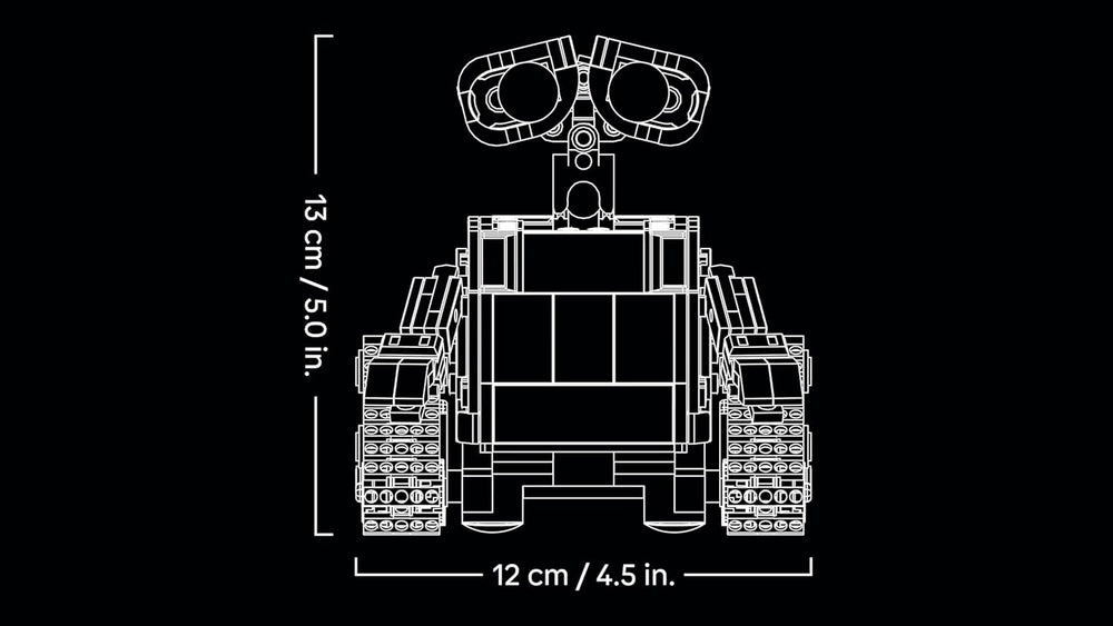 LEGO ǀ Disney et Pixar WALL-E et EVE - Modellbau für Erwachsene - aus Steinen gebaute Roboter mit M-O & Hal Figuren - DIY Deko - Sammlerstück & Geschenk for Fans - 43279