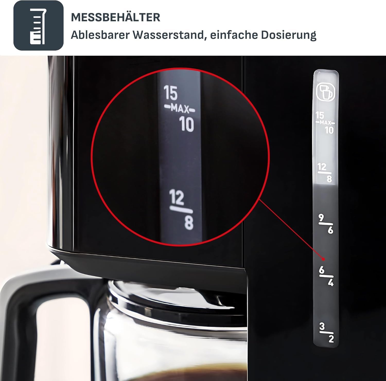 Tefal Smart'n Light Machine à Expresso avec Minuterie, Machine à Expresso avec Filtre Programmable 1,25 L, Fonction Aroma pour un Arôme Intense, Fonction Maintien au Chaud, Anti-Goutte et Facile à Nettoyer, Noir