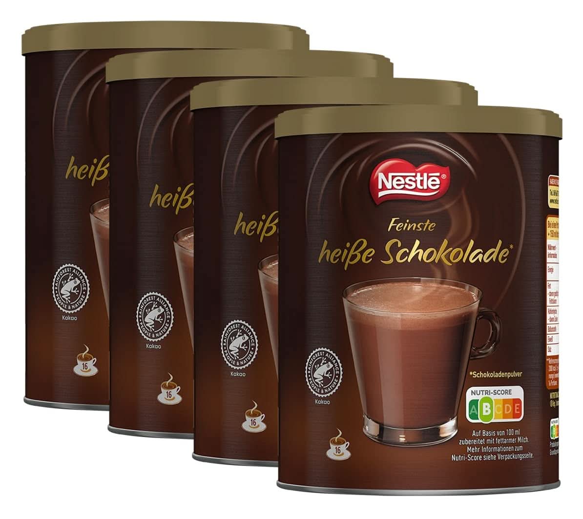 Chocolat chaud Nestlé Finest, 1 paquet (1 X 250G) Cacao et chocolat chaud Naty Shop 4 x 250 grammes Chocolat