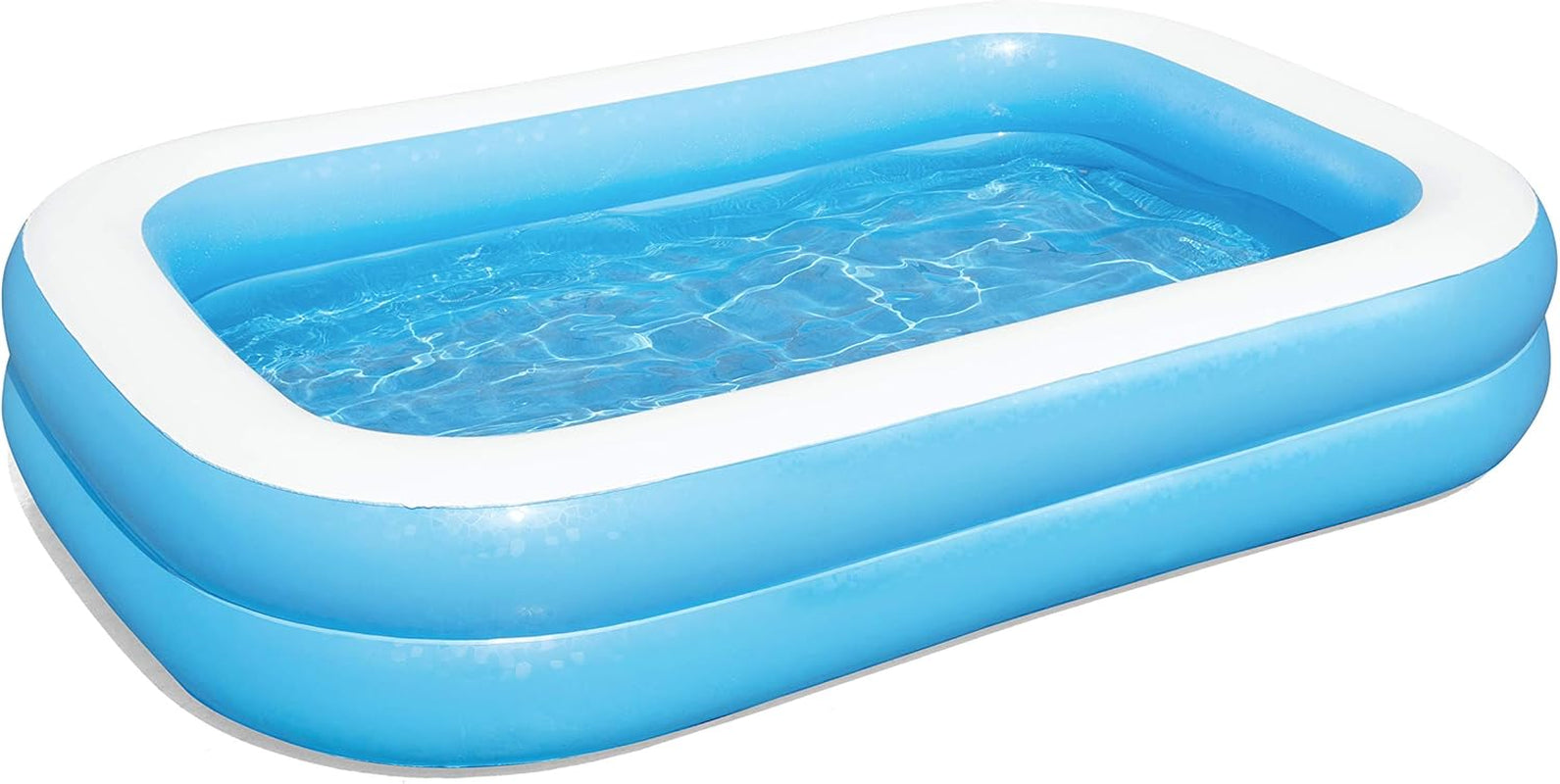 Bestway Family Pool, Piscine rectangulaire pour Enfants, Facile à Assembler, Couleur, 262 x 175 x 51 cm