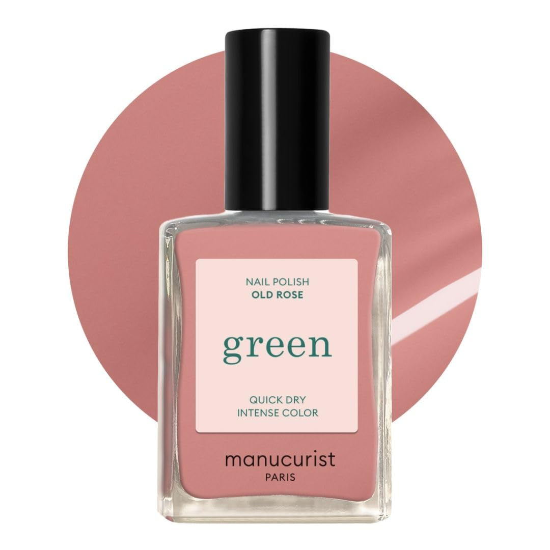Manucurist Green - Vernis à ongles Rosy Beige Shell Beige - Vernis à ongles à séchage rapide - Ongles DIY - Vegan 12-Free - À base de plantes - Vernis à ongles - Fabriqué en France