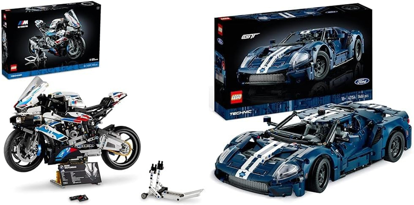 LEGO Technic BMW M 1000 RR Kit de modèle de moto pour adulte comme cadeau artisanal pour hommes et femmes Décoration de maison ou de bureau 42130 Kits de construction Besuche den LEGO-Store Bundle avec kit de modèle de bombe à cravate