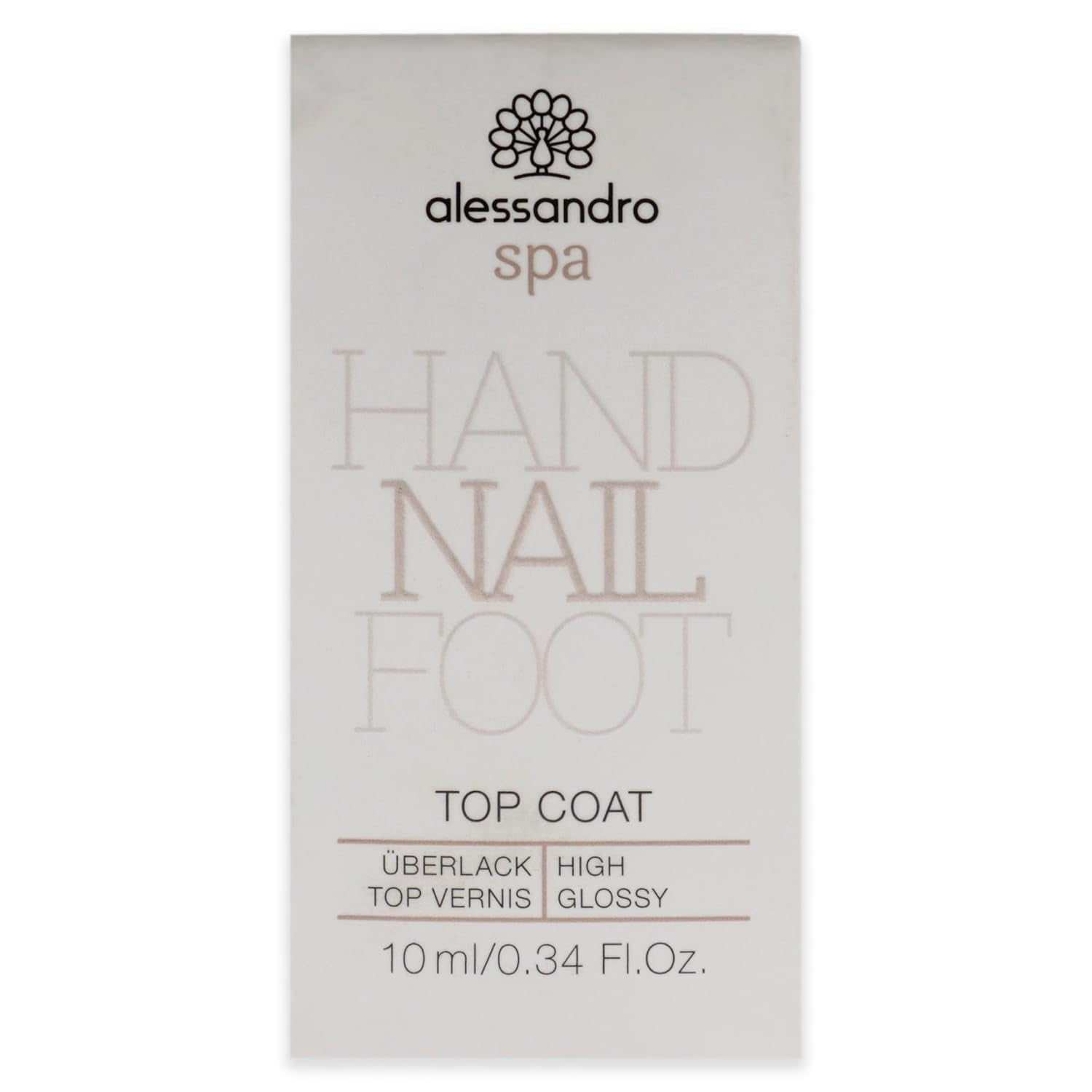 Spa Top Coat - Strat superior cu uscare rapidă pentru sigilarea ojei, protecție și strălucire pentru unghii, 10 ml