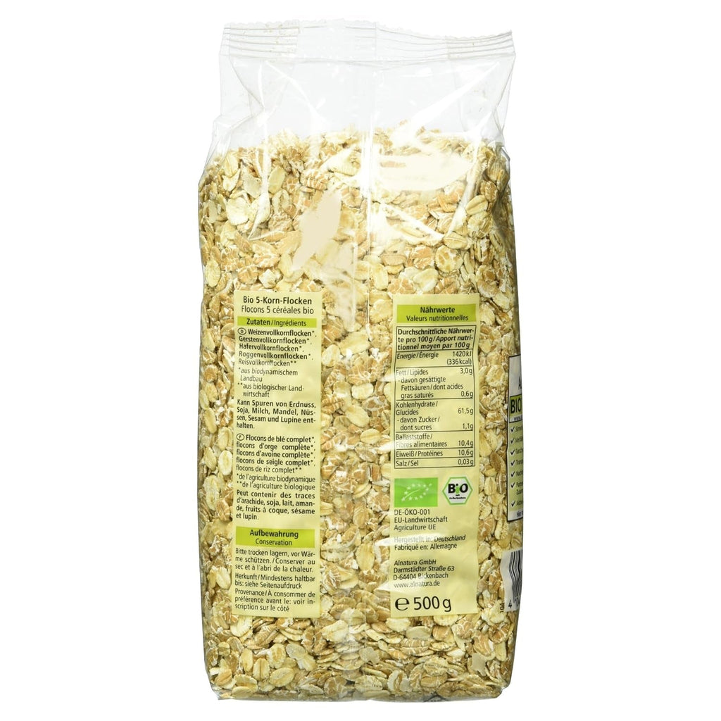 Bio 5-Kornflocken, 500G Cereale Naty Shop