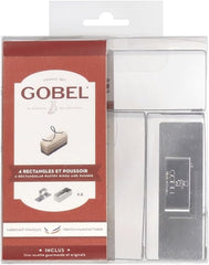 881780 La boîte contient 4 formes rectangulaires + un pilon en inox.