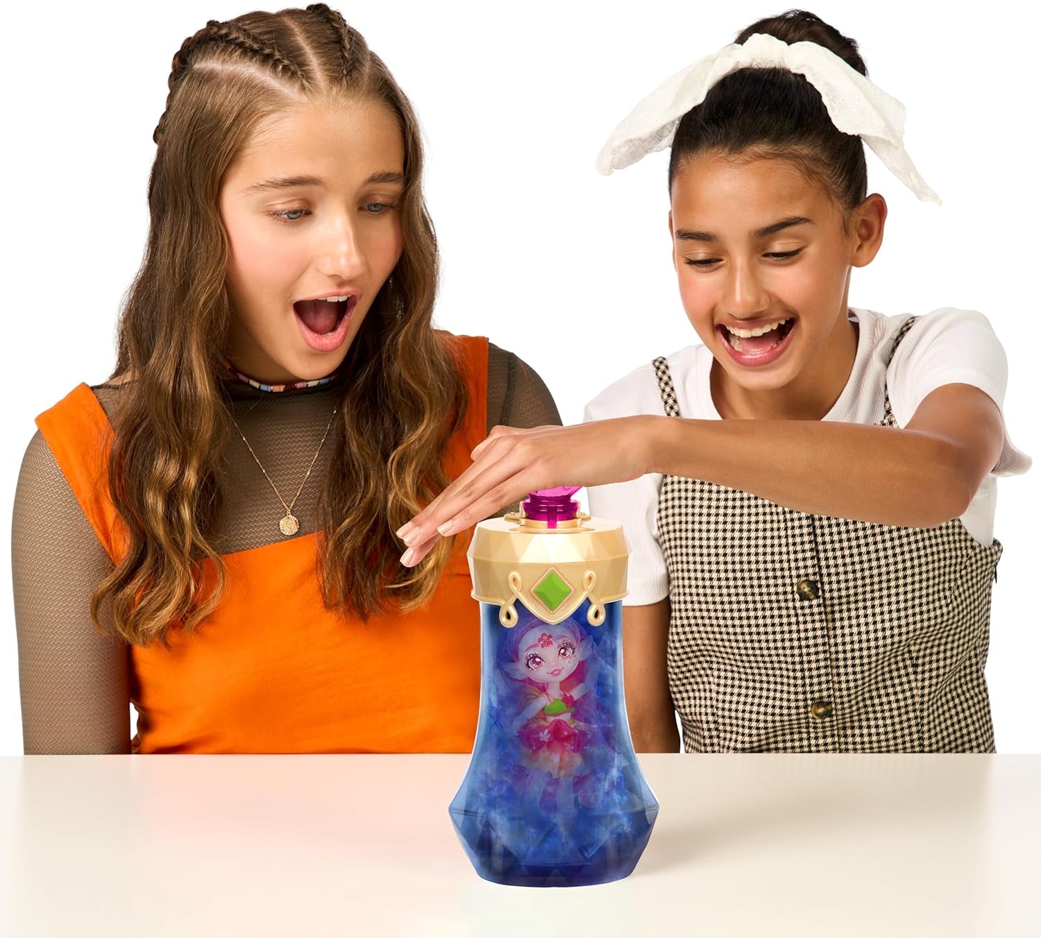 Poupée Pixlings Faye Deer : La révélation magique de la belle et détaillée poupée Pixlings de 16,5 cm dans une bouteille de potion magique