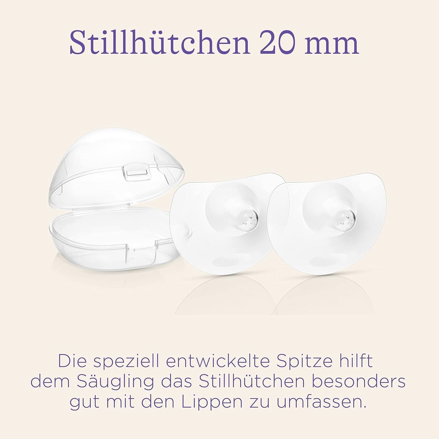 Lansinoh Stillhütchen 20 Mm (Größe 1), 2 Stück Inkl. Boîte de rangement - Angenehmes Tragegefühl - Trotz Anlegeschwierigkeiten Weiter Stillen Accessoires Alimentation et Allaitement Bebe Naty Shop