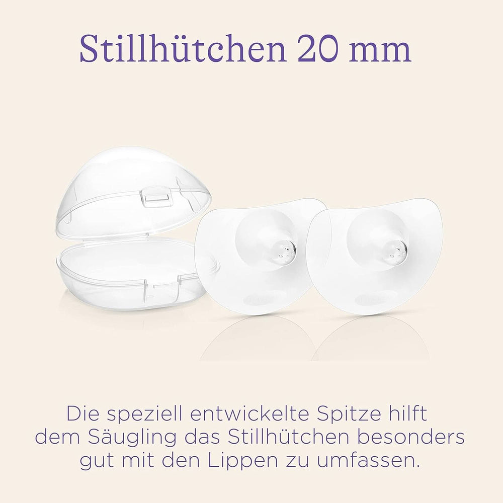 Lansinoh Stillhütchen 20 Mm (Größe 1), 2 Stück Inkl. Boîte de rangement - Angenehmes Tragegefühl - Trotz Anlegeschwierigkeiten Weiter Stillen Accessoires Alimentation et Allaitement Bebe Naty Shop