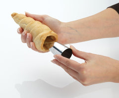 MasterClass Forme de Corn pentru Cremă, Oțel Inoxidabil, Forme Profesionale pentru Torturi, Pachet Blister, Set 6 Piese, Argintiu, 14 cm