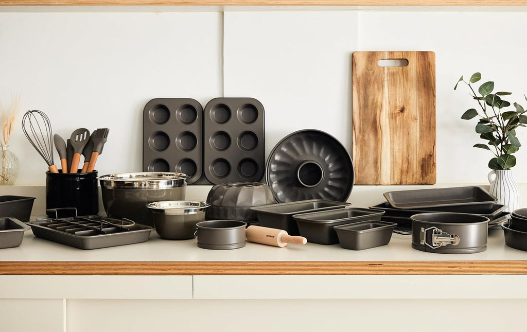 BERGNER BAKING LOVERS - Set Von 2 X 6 Cup Muffinformen - Kohlenstoffstahl Mit Ilag Essential, PFOA Frei, Leicht Zu Reinigen Matrite si tavi pentru copt Naty Shop