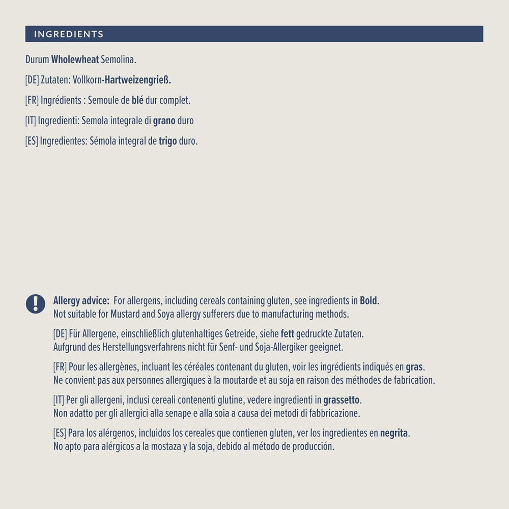 Fusilli de blé entier d'Amazon, 500g