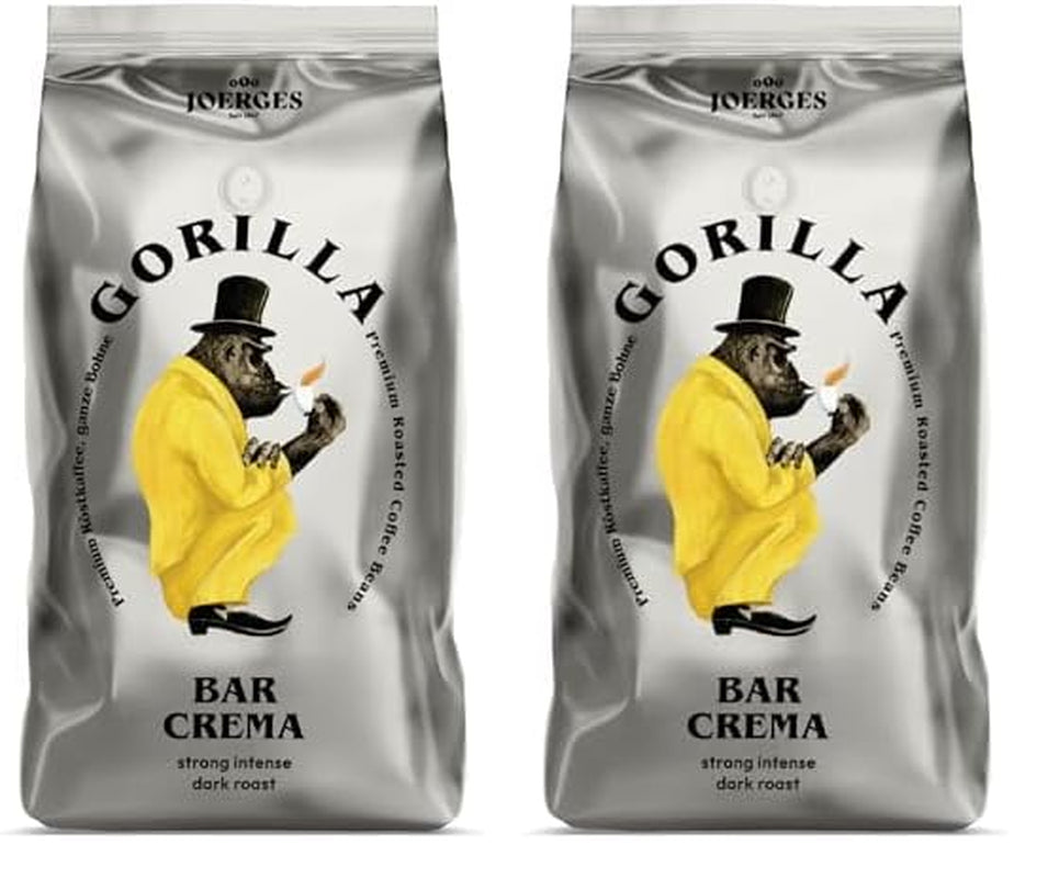 Joerges Kaffee ganze Bohnen Espresso Bar Crème, 1 kg (Packung mit 2)
