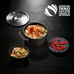 Fissler Adamant, poêle de service, aluminium, antiadhésive, bord haut, résistant aux rayures - Casseroles et poêles à induction Naty Shop