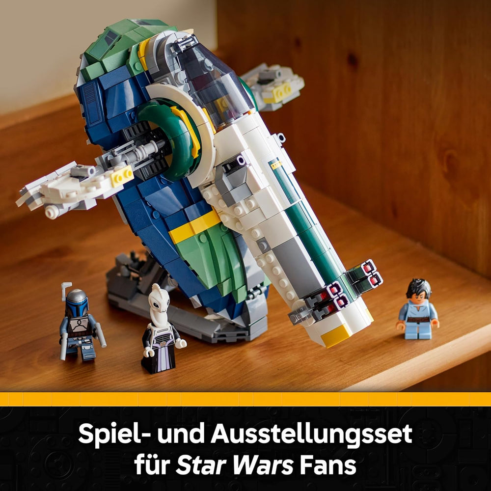 LEGO Star Wars : Angriff der Klonkrieger Le Sternenschiff de Jango Fett - Jeu pour les jeunes et les filles à partir de 9 ans - Figurines de rechange - Décoration créative DIY - Idées cadeaux pour les enfants - 75433