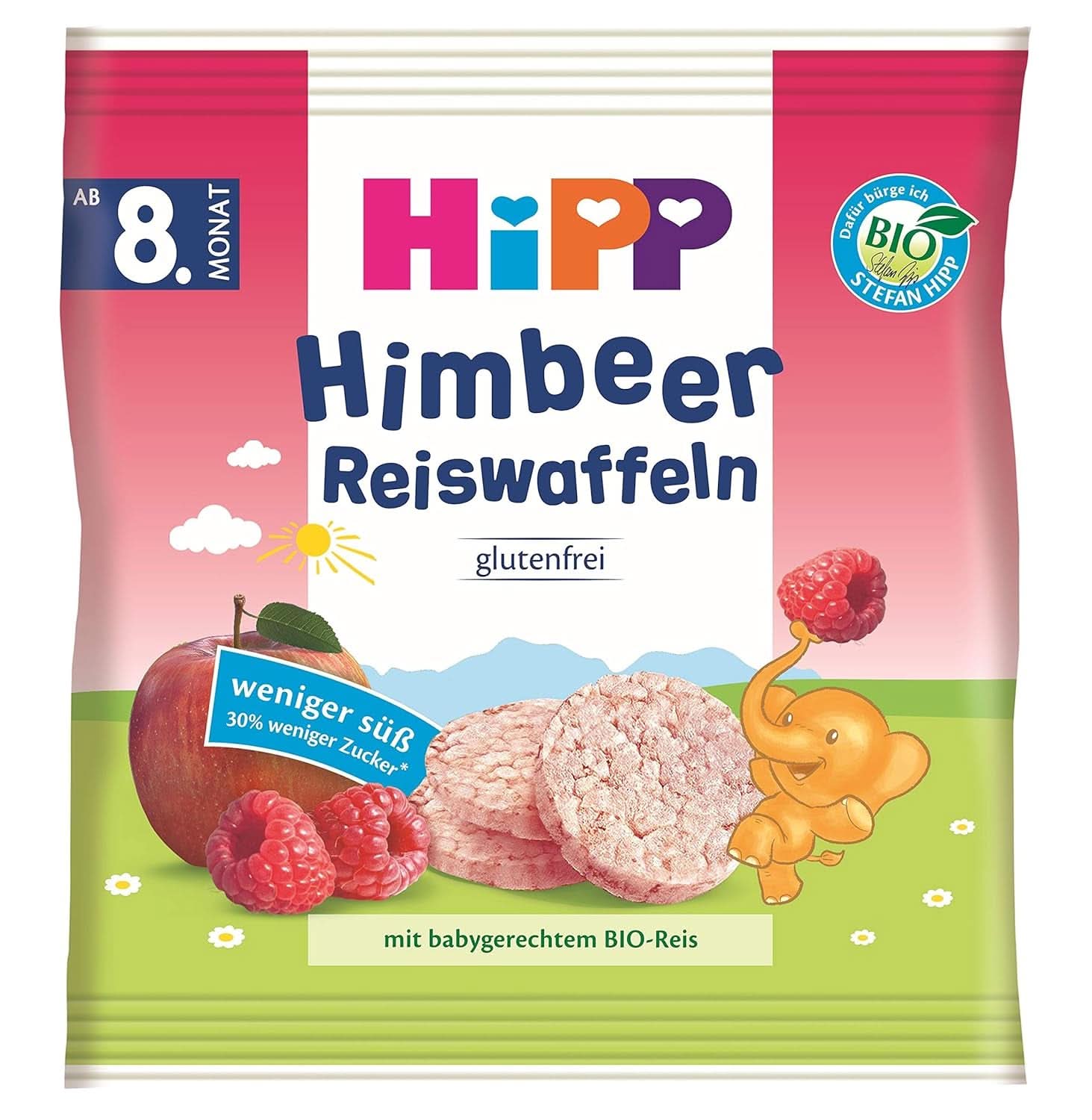 Snacking bio Barres Hipp millet, paquet de 7 (7 x 30g) Mère et Enfant Naty Shop 7 x 30 grammes Framboise