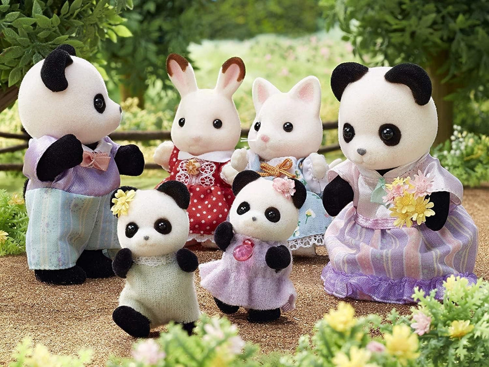 Sylvanian Families L5529 Famille Panda - Figurines de maison de poupée
