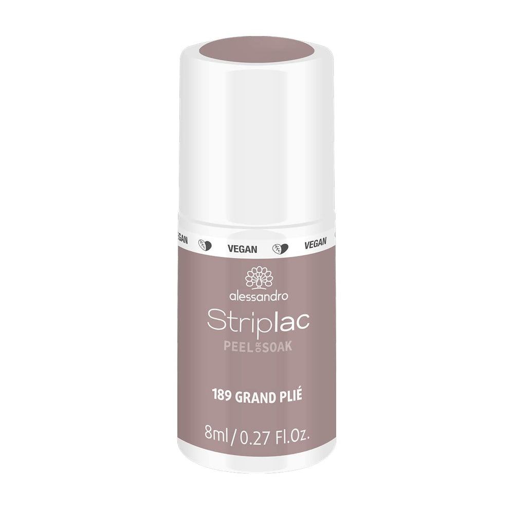 alessandro Striplac UV-Nagellack Flat White – Facile et facile à utiliser – Application facile grâce à la technologie Peel-Off – Vegan et sans alcool – 8 ml